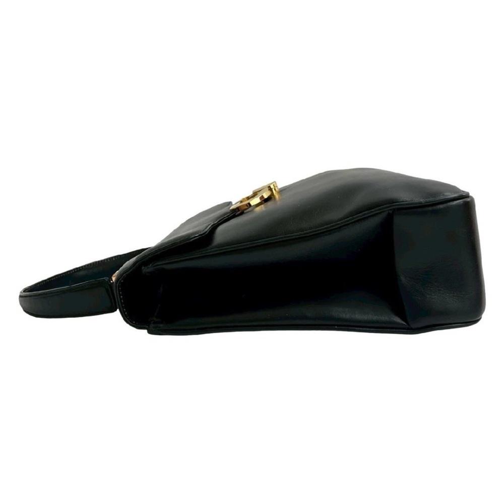 Gucci Black Leather Satchel with Gold Accents - Picture 6 of 11